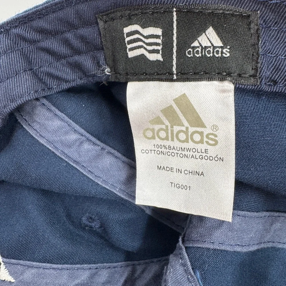 Adidas Black Butte Ranch‎ Navy Blue Cotton Adjustable Strapback Baseball Cap Hat